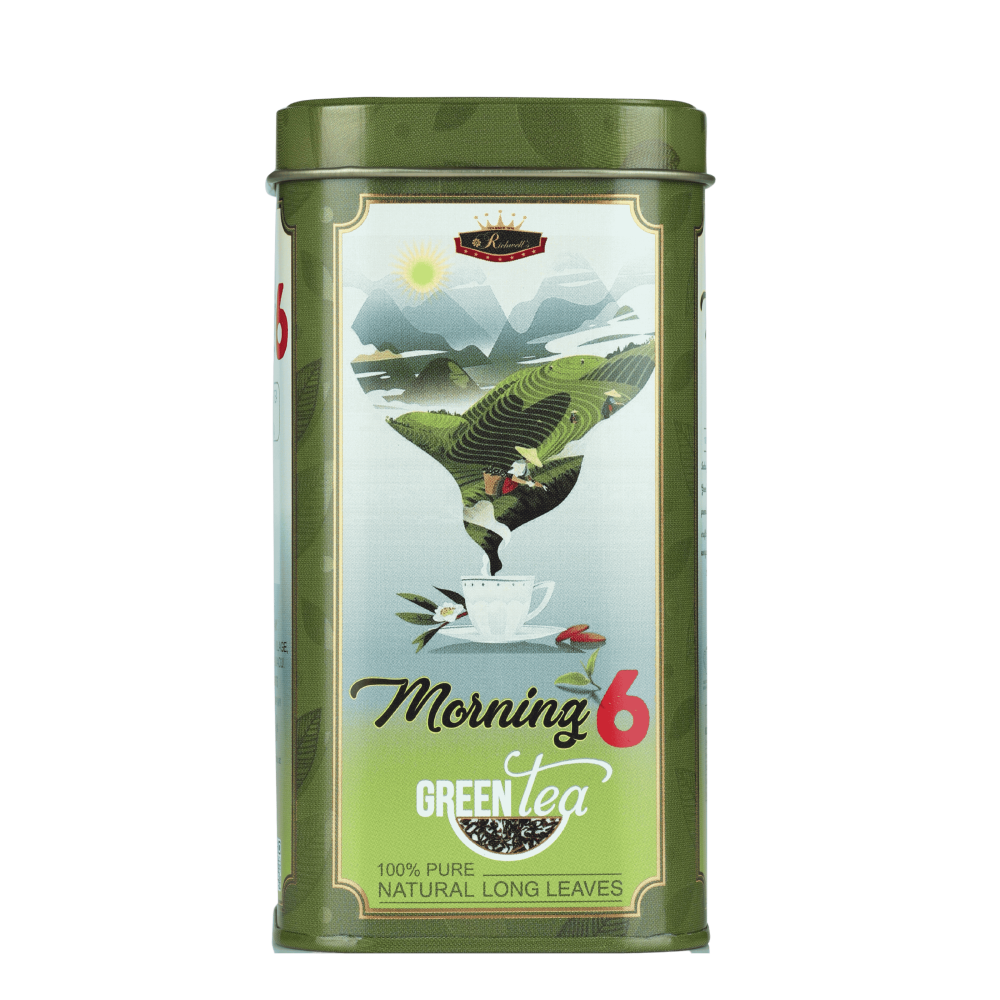 Morning 6 Green Tea Tin - Long Leaves