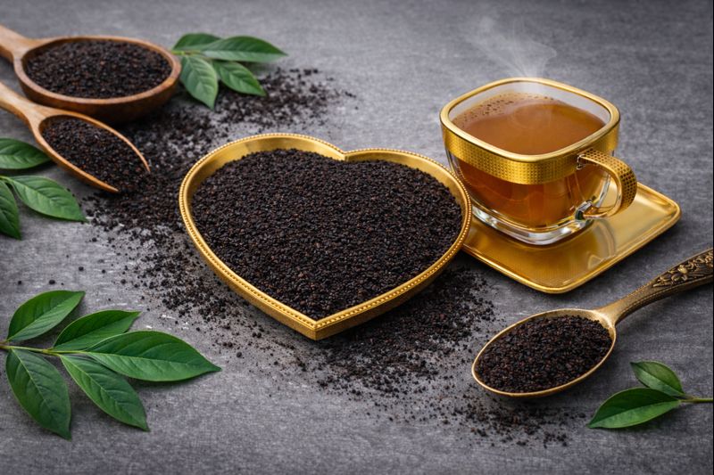 Tea leaves and blending process